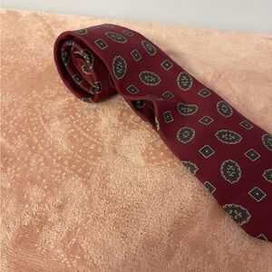 Allen Solly Burgundy Geometric Men's Tie